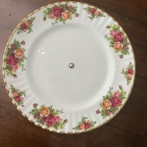 Royal Albert old country roses cake plate.
